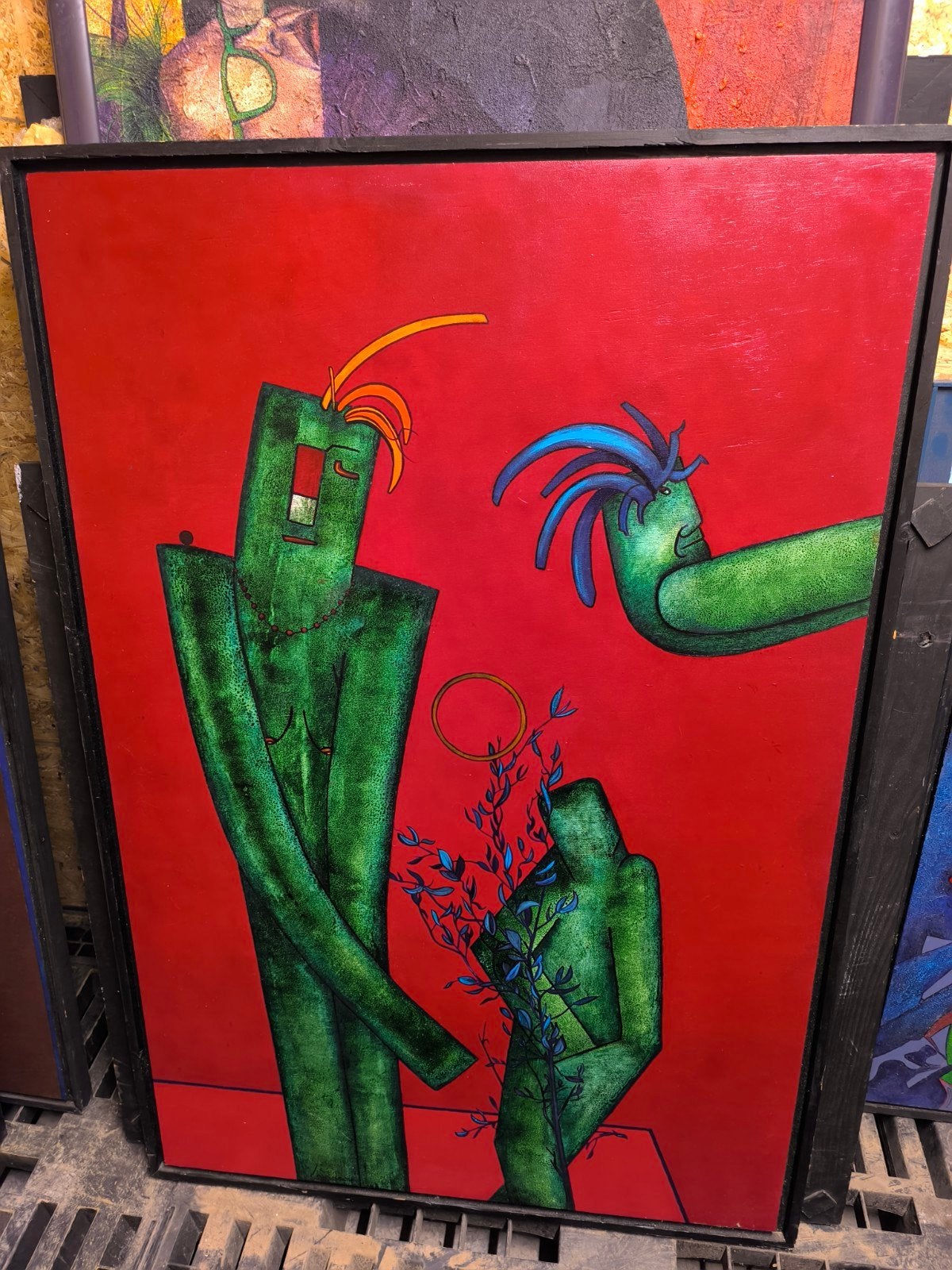 Peinture de Roland Lavianne. Faire une offre., Antiquités & Art, Enlèvement