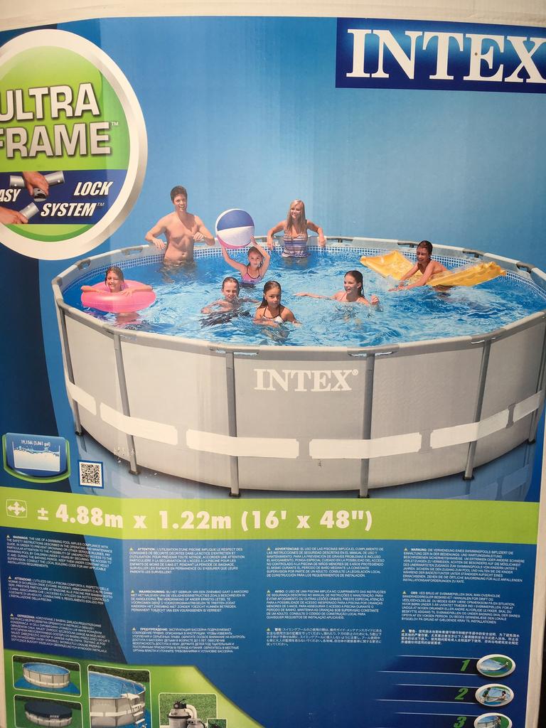 Alu frame voor intex zwembad, Ophalen, Gebruikt, Overige typen