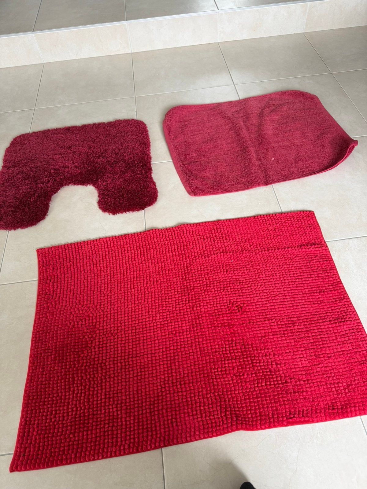 Tapijtset badkamer rood, Enlèvement, Comme neuf
