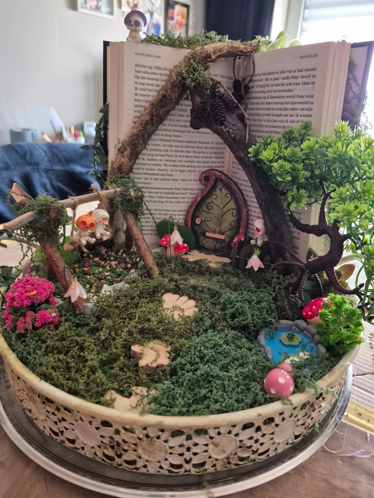 Zelfgemaakte zomerdecoratie, Ophalen