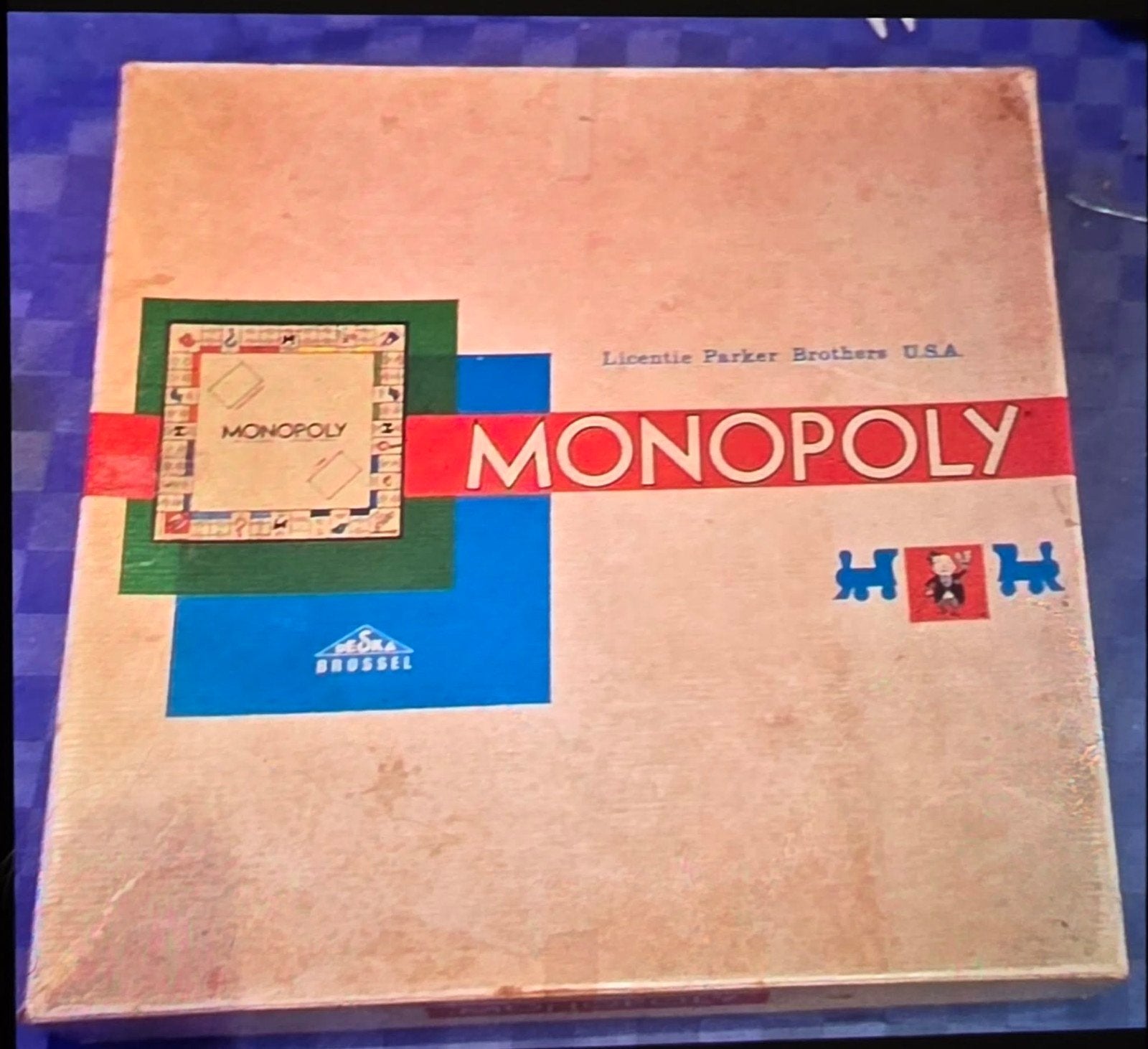 Monopoly Vintage Deska Brussel 1960/70, Cinq joueurs ou plus, Enlèvement ou Envoi, Utilisé, Jeu de voyage