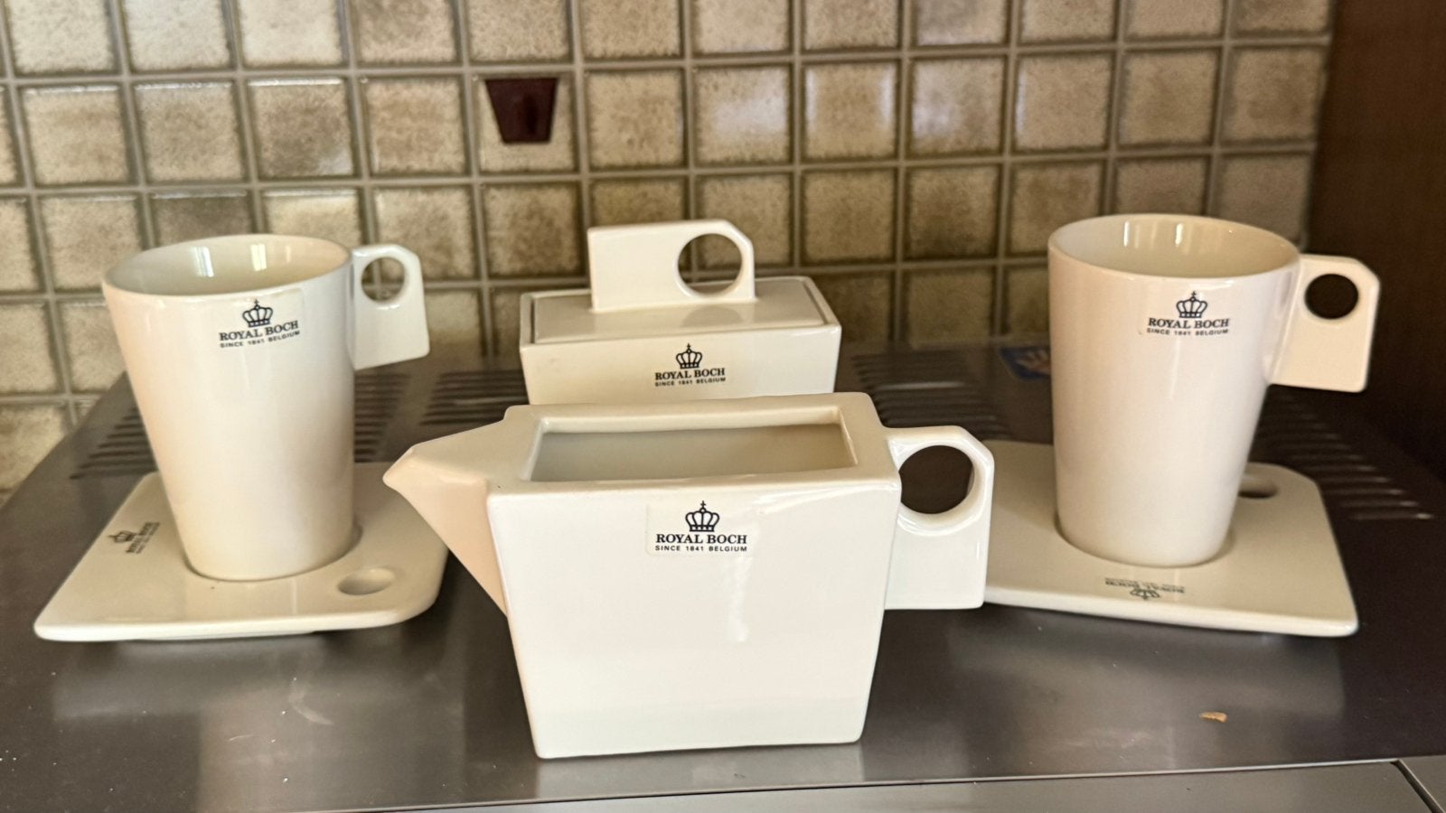 Koffie of thee set Royal Boch, Ophalen of Verzenden, Zo goed als nieuw