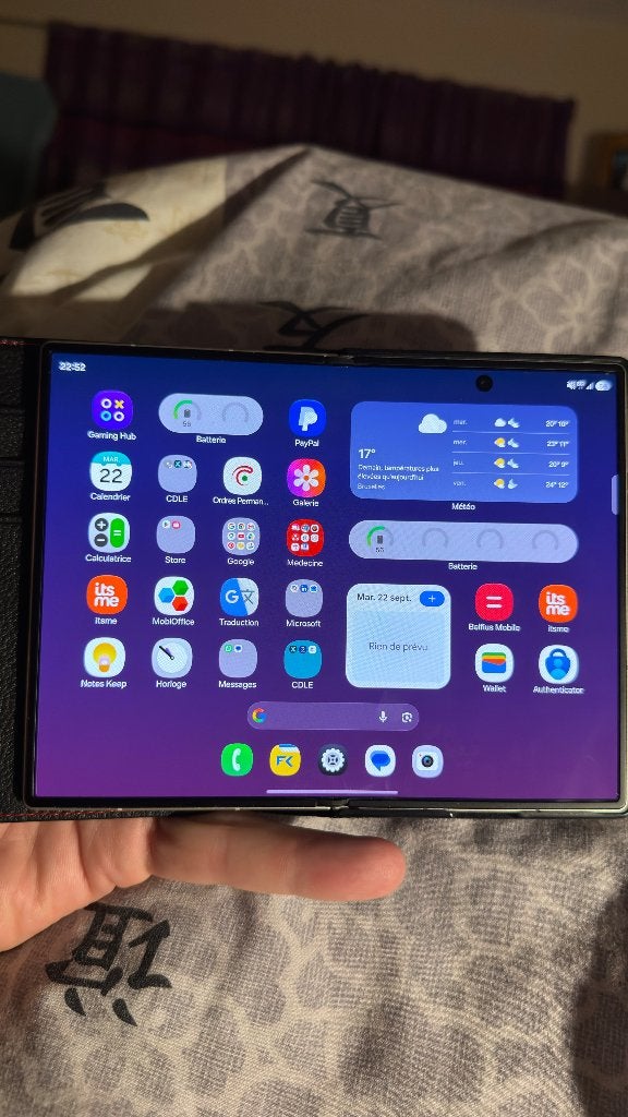 Samsung Z Fold 8 Blanc, Telecommunicatie, Wit, Ophalen of Verzenden, Zo goed als nieuw, Zonder abonnement