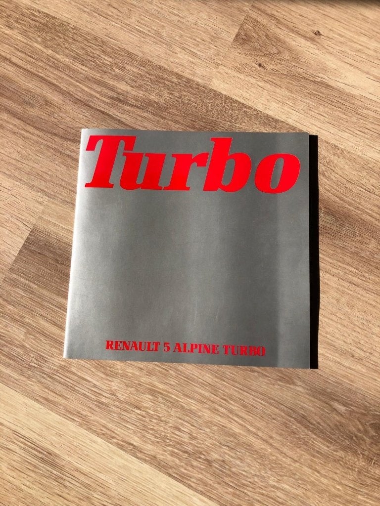 Folder Renault 5 Alpine Turbo, Ophalen of Verzenden, Gelezen, Merk of Model
