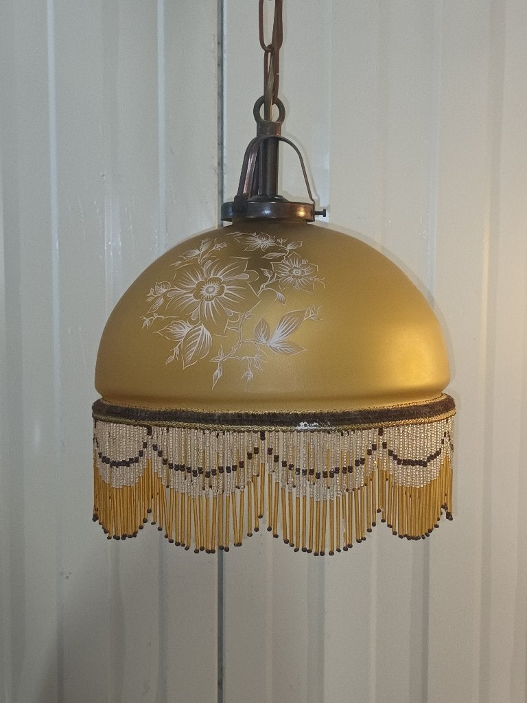 Luminaires suspendus vintage avec perles, Enlèvement ou Envoi