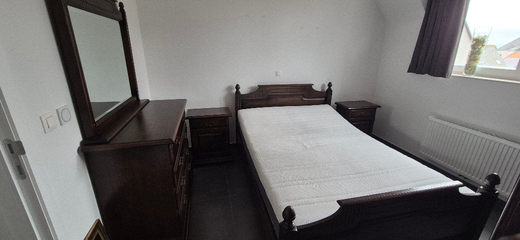 Eiken tweepersoonsslaapkamer, Huis en Inrichting, Ophalen, Gebruikt, Twijfelaar