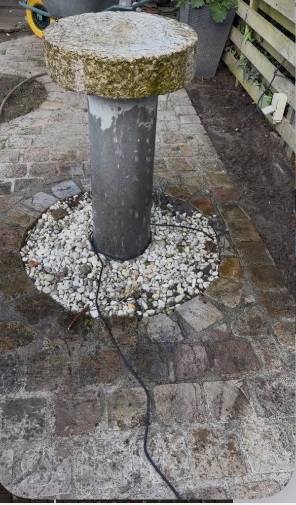 Waterfontijn, Tuin en Terras, Ophalen, Gebruikt, Hardsteen, Waterval