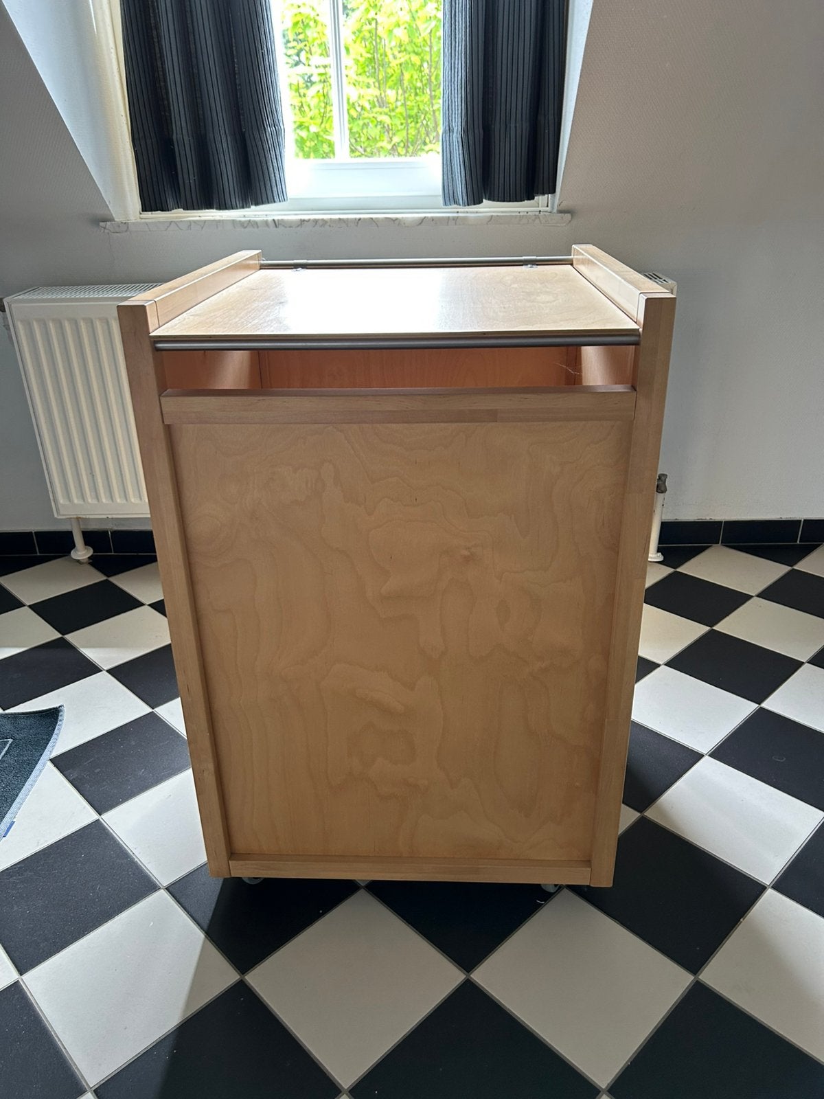 Houten wasmand-IKEA Tvatta, Huis en Inrichting, Woonaccessoires | Kisten, Ophalen, Zo goed als nieuw