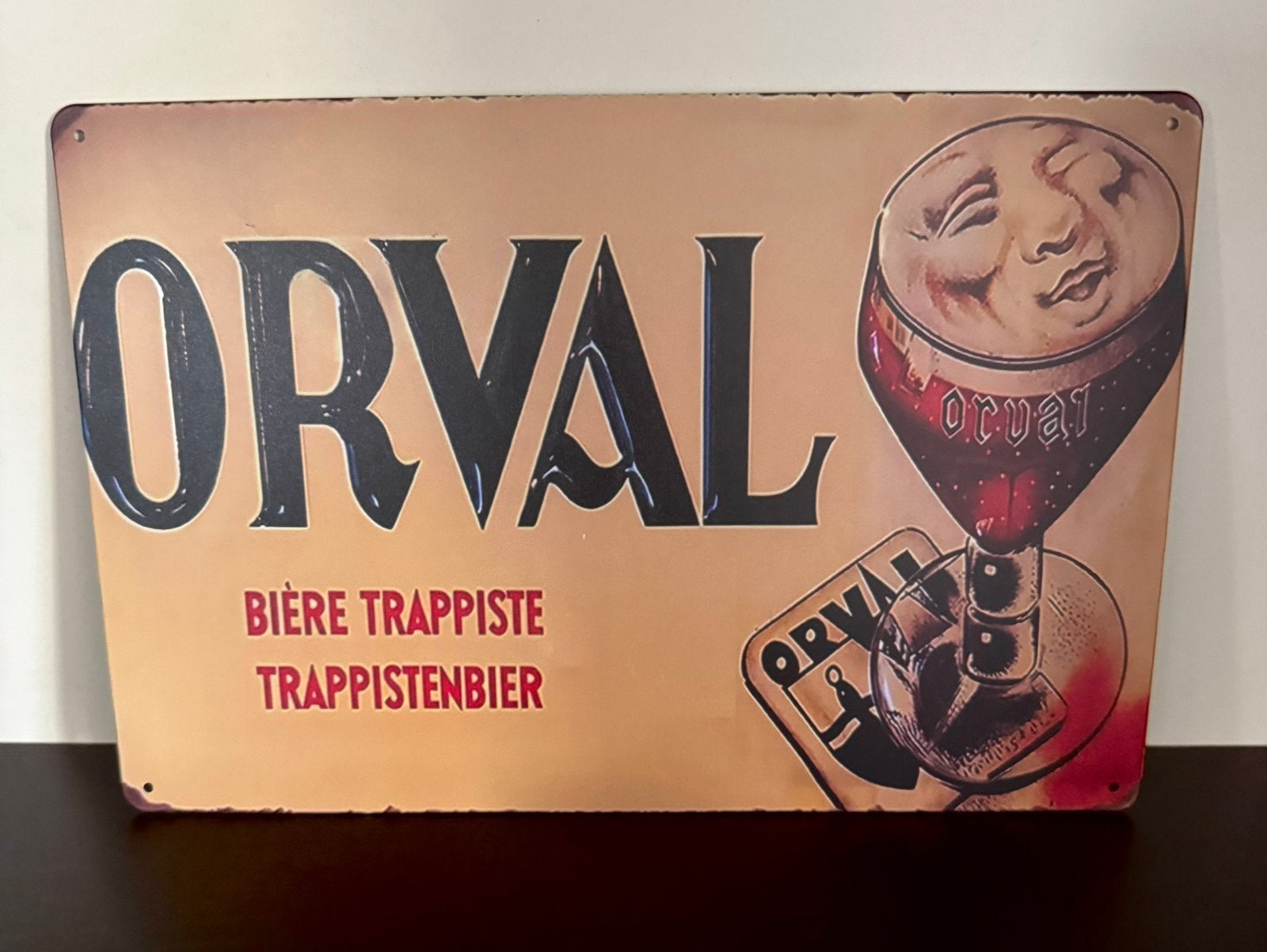Metalen reclamebord Orval, Verzamelen, Ophalen of Verzenden, Nieuw, Reclamebord, Plaat of Schild