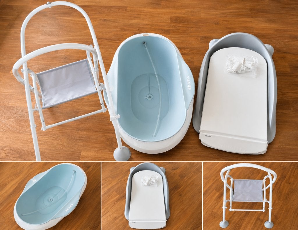 BÉABA badset + commode met poten, Kinderen en Baby's, Badjes en Verzorging, Ophalen, Badje