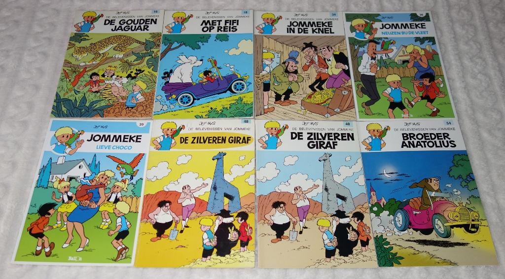 Verzameling strips Jommeke in kleur., Meerdere stripboeken, Ophalen of Verzenden, Gelezen, Jef Nys.