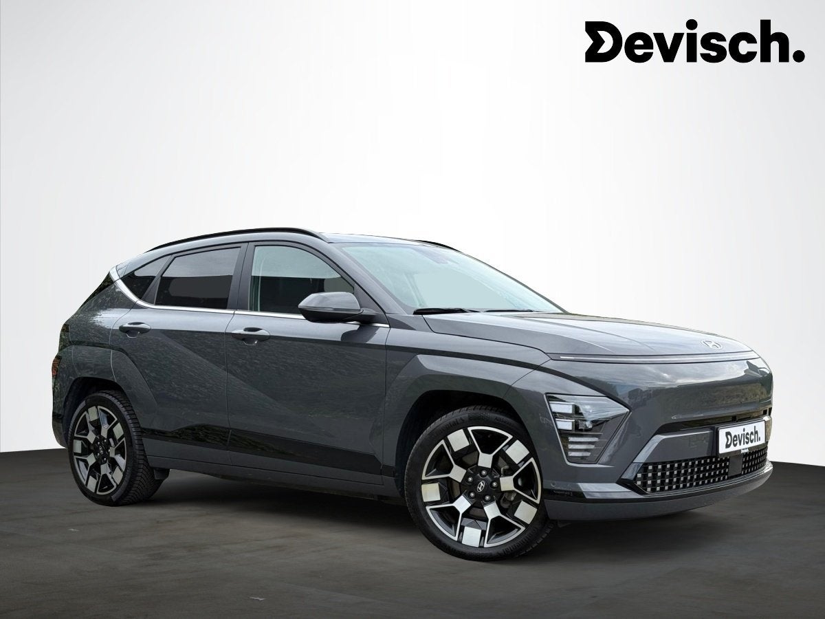 Hyundai KONA EV SHINE 65 KWH 214 (bj 2024, automaat), Auto's, Gebruikt, Euro 6, 4 cilinders, Leder
