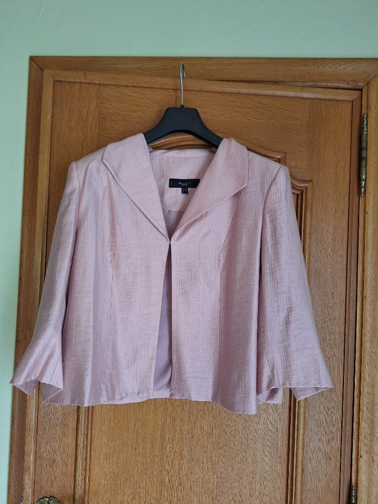 Blazer rose - taille 42 - "un jour ailleurs", Ophalen, Kostuum of Pak, Zo goed als nieuw, Roze