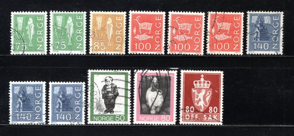 NOORWEGEN Lot 1972 gestempeld, Verzenden, Noorwegen, Gestempeld