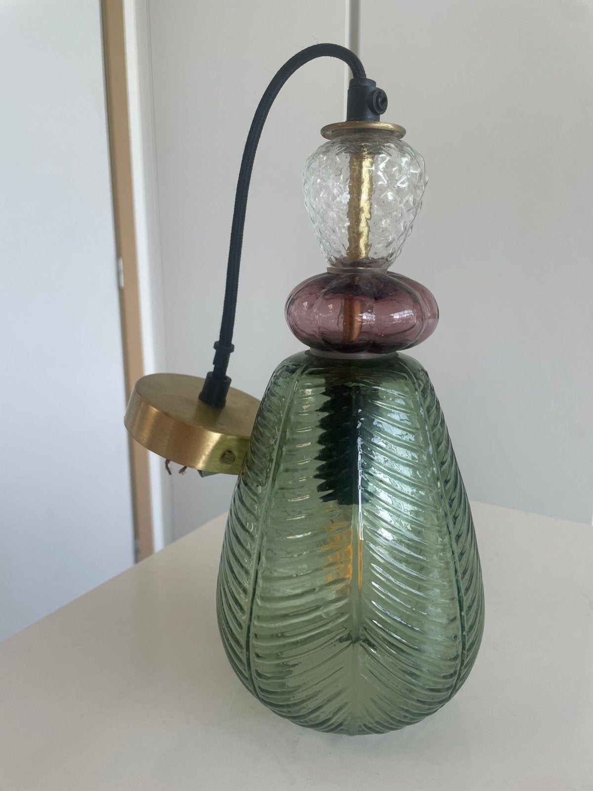 Glazen hanglamp Sissy-Boy - multicolour, Ophalen, E14 (klein), Vintage, Glas