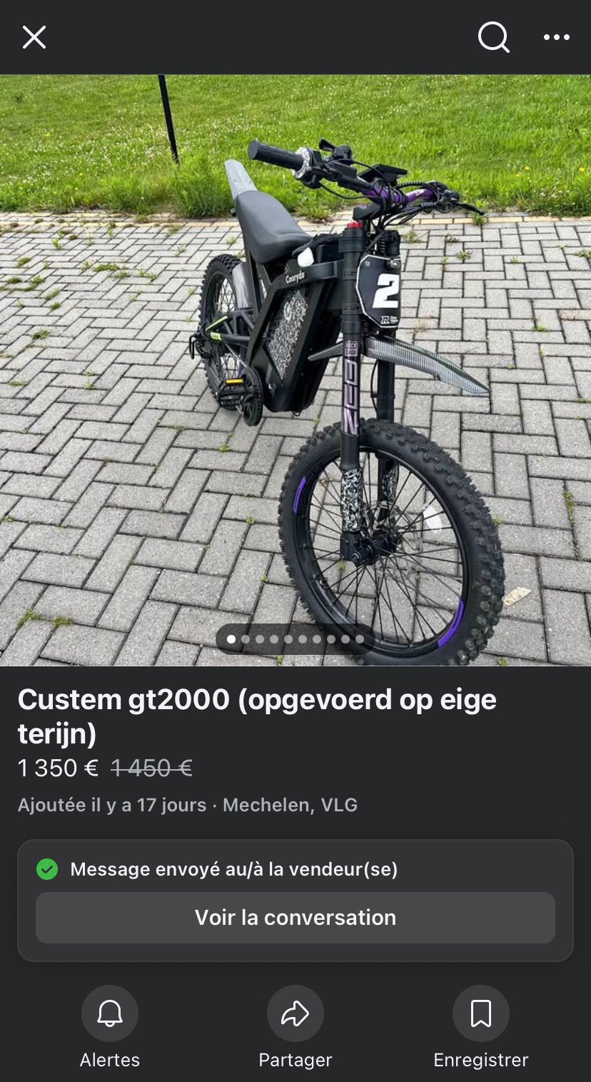 Gt2000 custom opgevoerd mogelijk, Enlèvement, Comme neuf