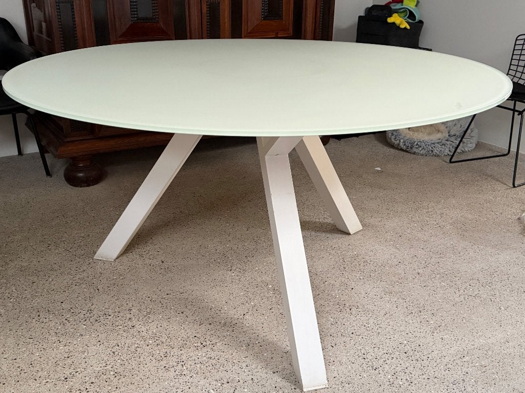 Tafel, Ophalen, Gebruikt, 150 tot 200 cm, Rond
