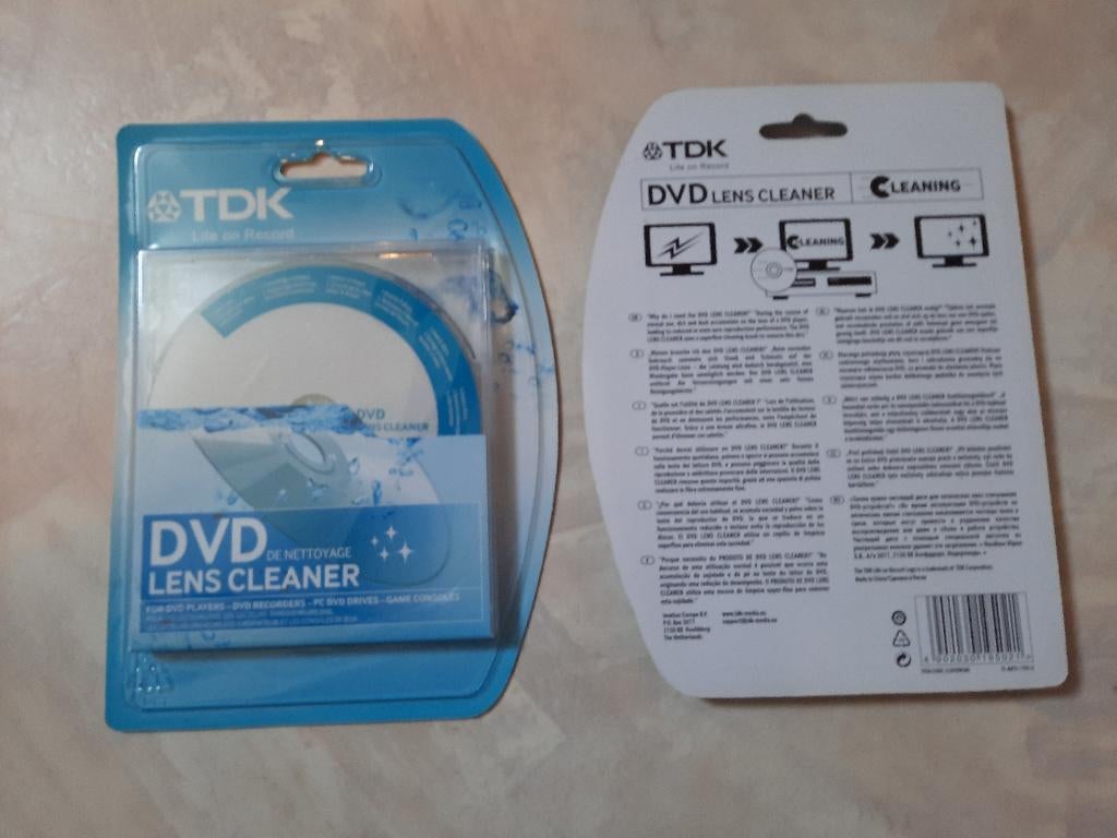 nieuwe sets dvd lens cleaner tdk, Enlèvement ou Envoi, Neuf, dans son emballage