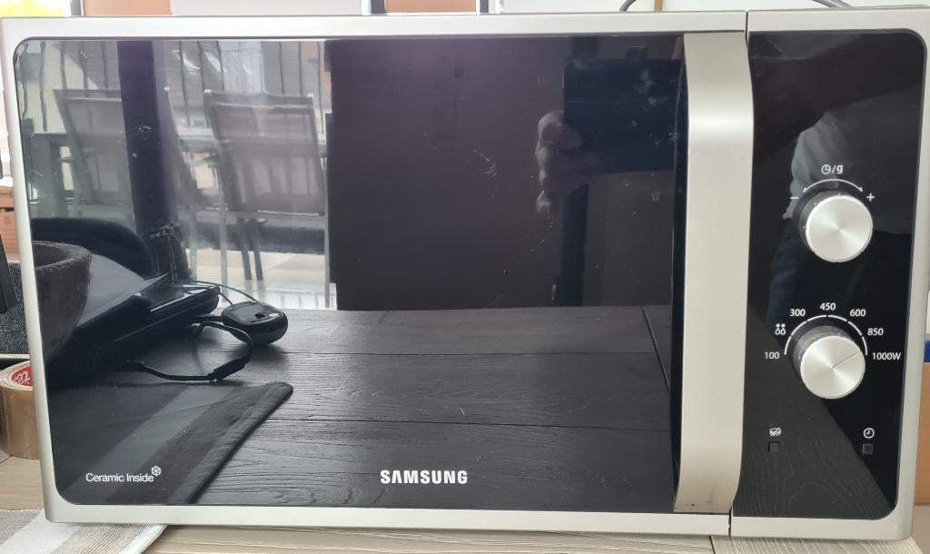 Samsung microgolf oven MS28F303EAS/EN, Ophalen, Gebruikt, Microgolfoven, Draaiplateau
