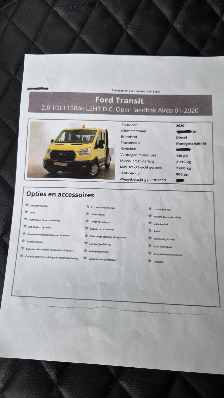 Transit dubbel cabine, Auto's, Euro 6, Handgeschakeld, Particulier, Ford