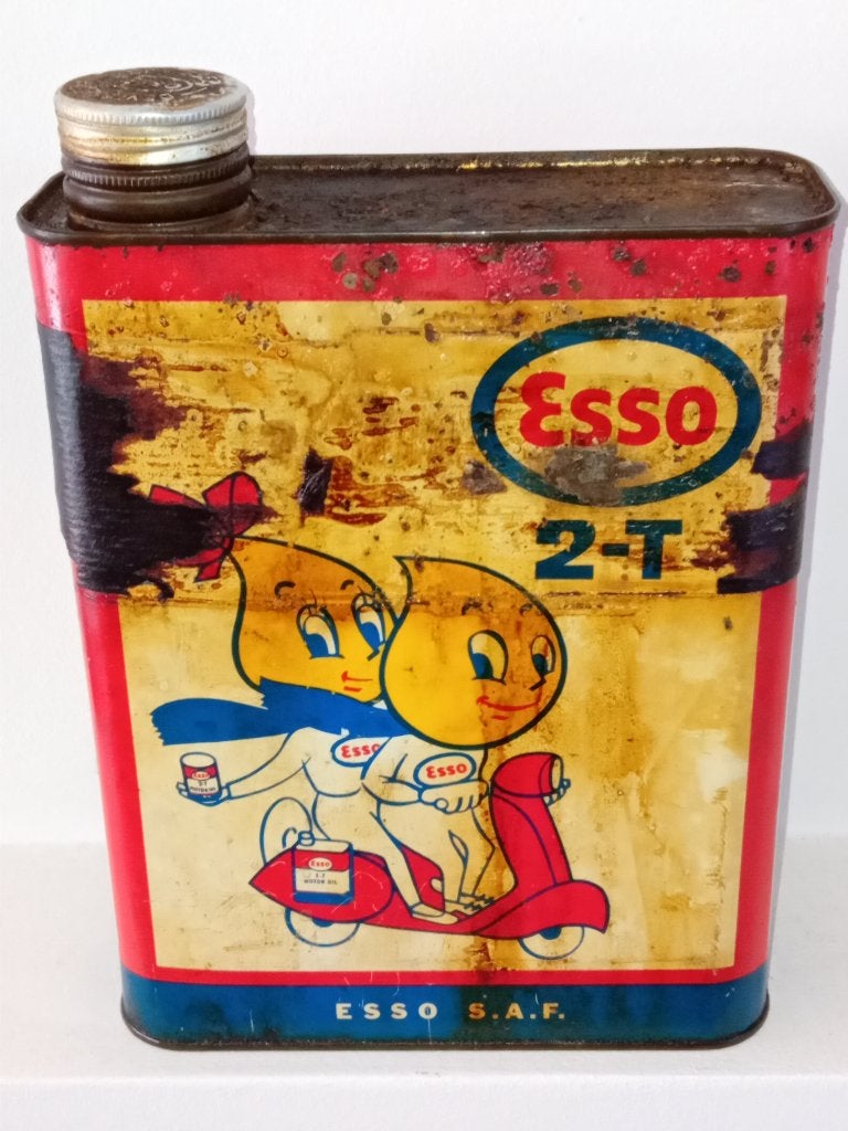 Zeer zeldzaam olieblik ESSO 2T, Verzamelen, Ophalen of Verzenden, Gebruikt