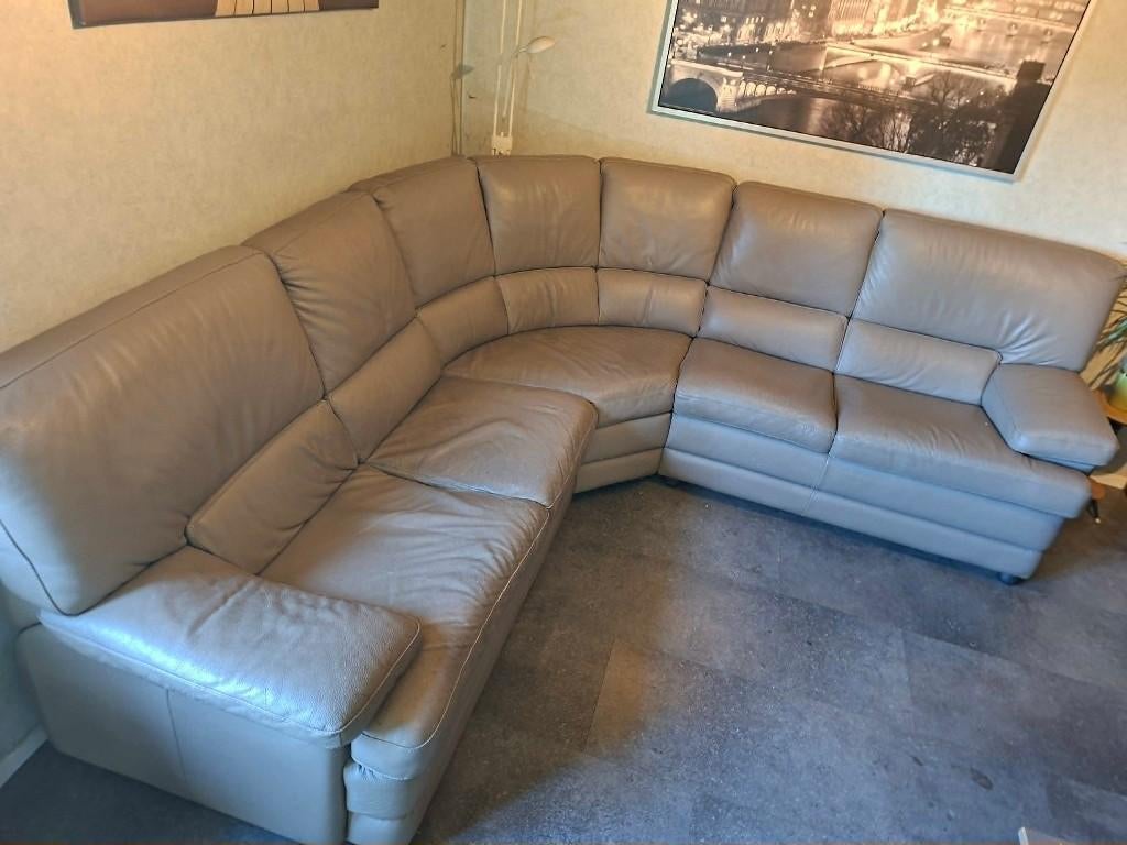hoeksalon, 75 à 100 cm, Enlèvement, Utilisé, Leer