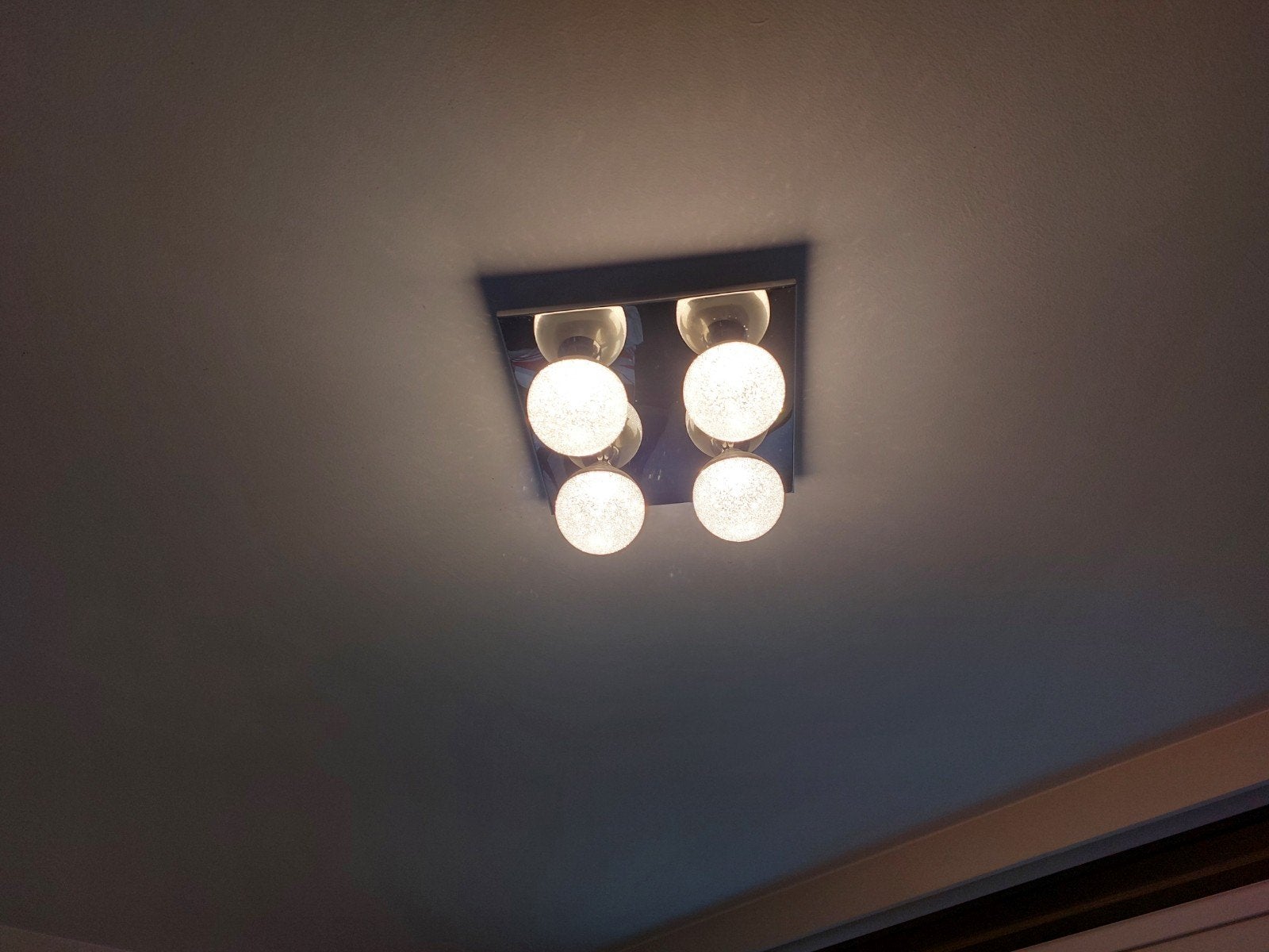 Zilver met glitter bollen, Huis en Inrichting, Lampen | Spots, Ophalen, LED