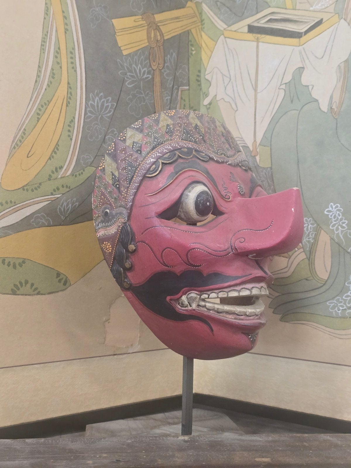 vieux masque de Bali, Antiquités & Art, Indonésie, Enlèvement ou Envoi, Masque, Bois