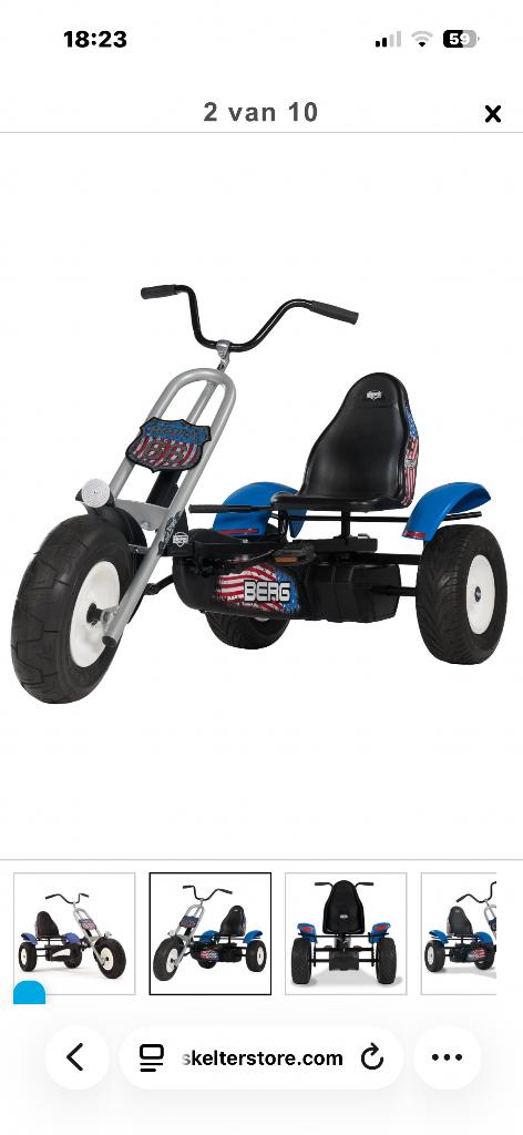 Go-kart berg 3 wieler, Enlèvement ou Envoi, Comme neuf, Berg, Avec chariot ou remorque