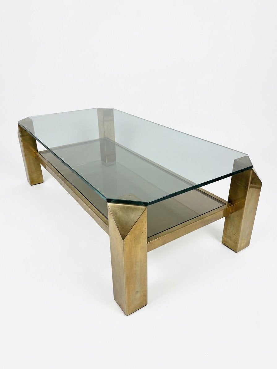 Prachtige Vintage Belgochrom Salontafel (Jaren 70), Enlèvement, Métal