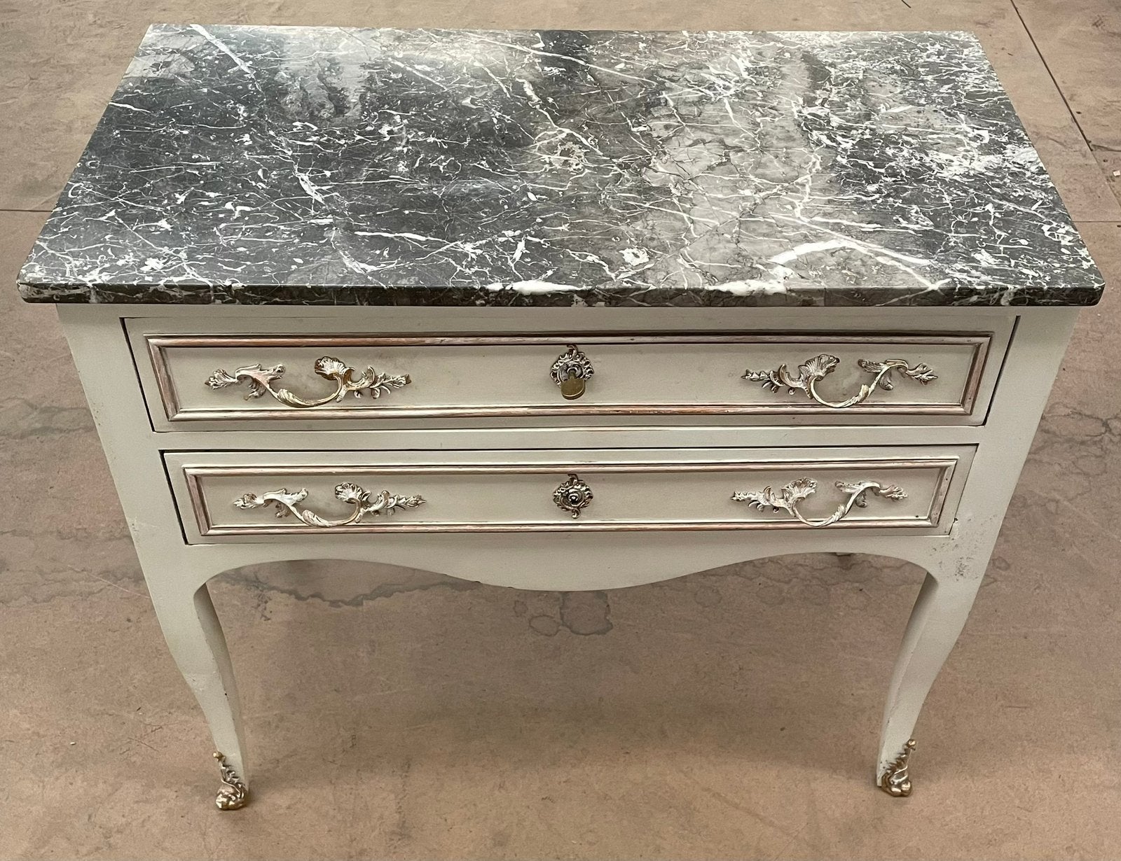 Elegante ladenkast met marmeren blad – Louis XV-stijl, Enlèvement, Utilisé