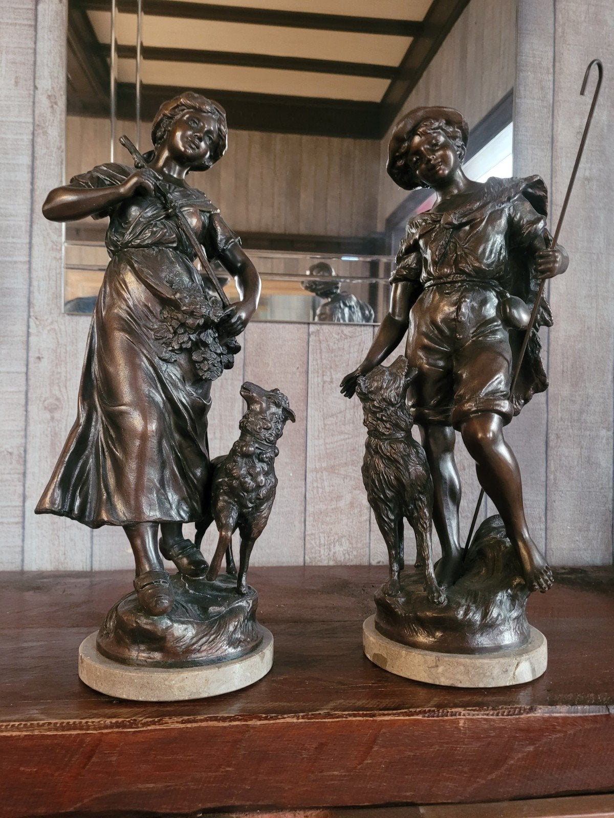 Franse Bronze Beelden, Antiek en Kunst, Ophalen