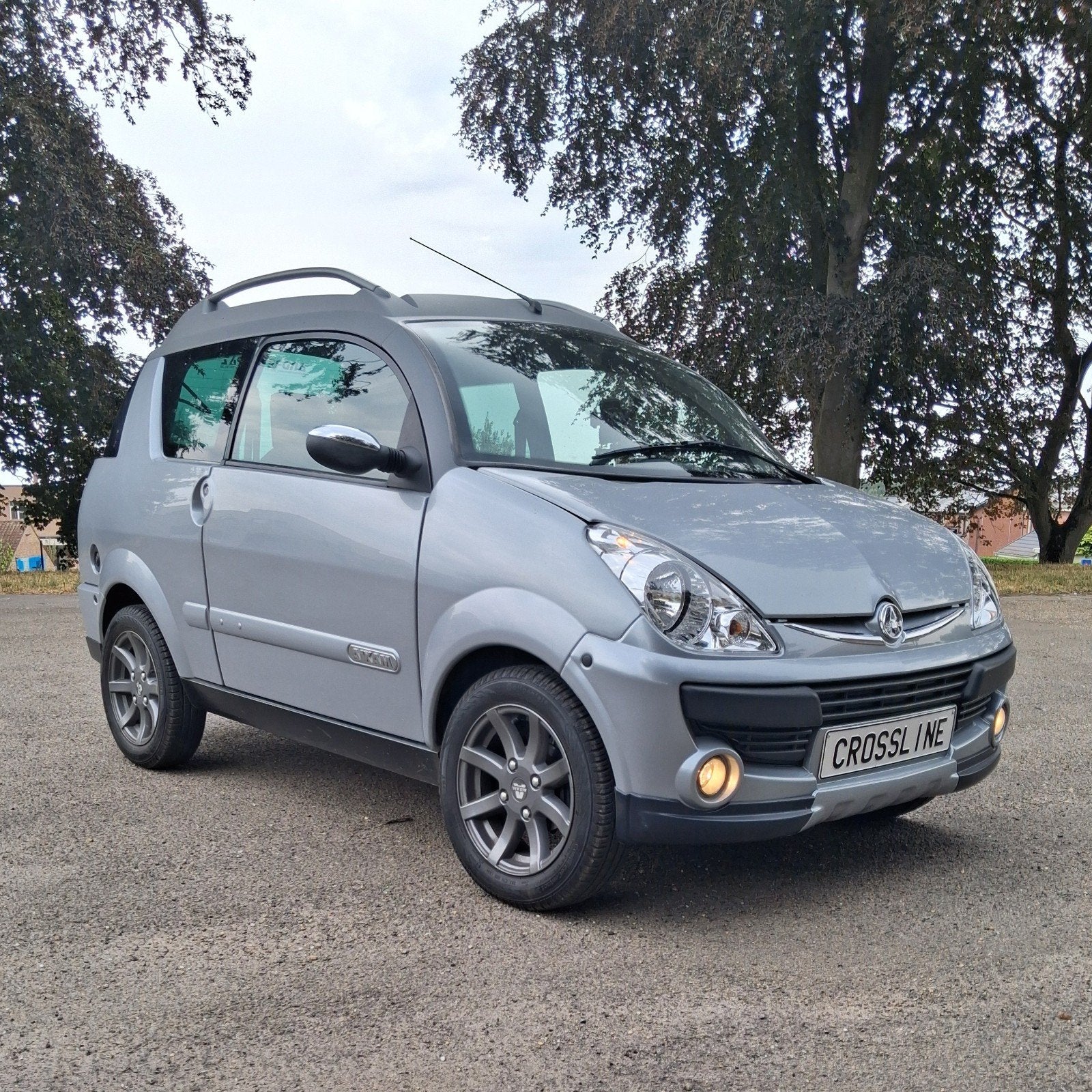 axiam crosline sl evo, Autos, Aixam, Particulier, Diesel, Automatique, Argent ou Gris, Tissu, Traction avant, Carnet d'entretien