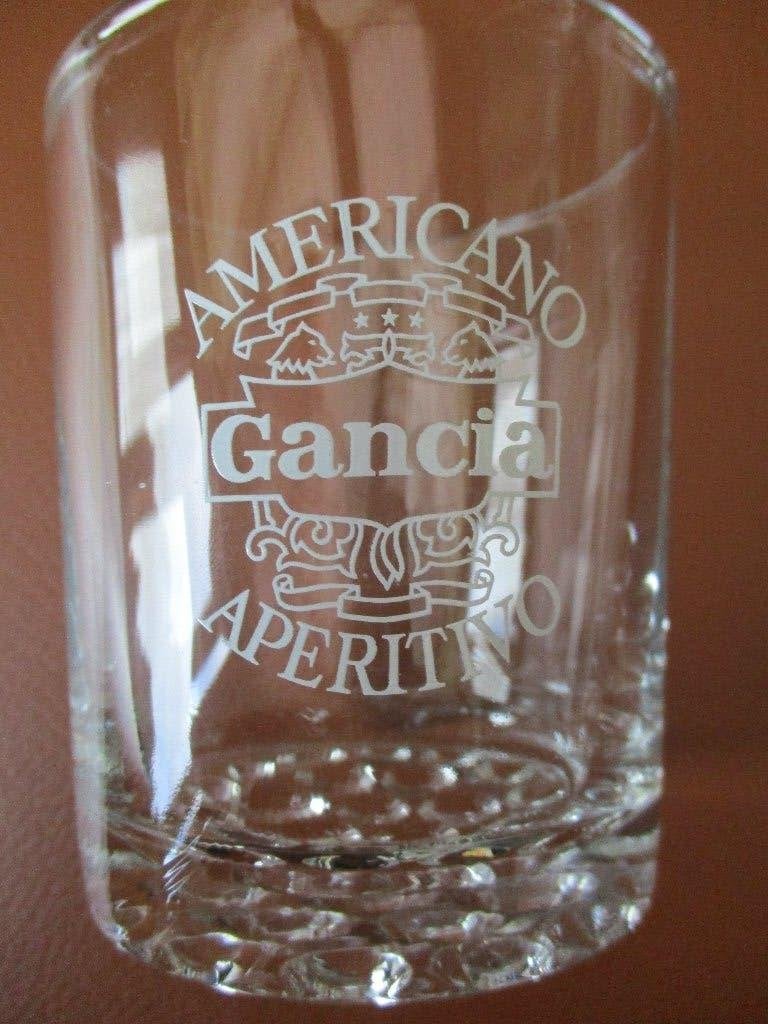 3 glazen Gancia Americano, Cinzano, Porto Cruz, Verzamelen, Ophalen of Verzenden, Zo goed als nieuw, Borrel- of Shotglas