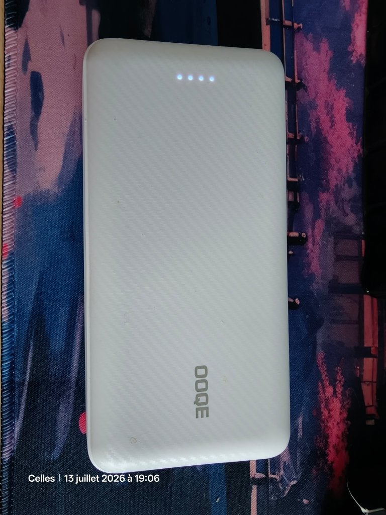 Batterie externe OOQE Power Charge 3 20000 mAh blanc, Enlèvement ou Envoi, Comme neuf, OOQE