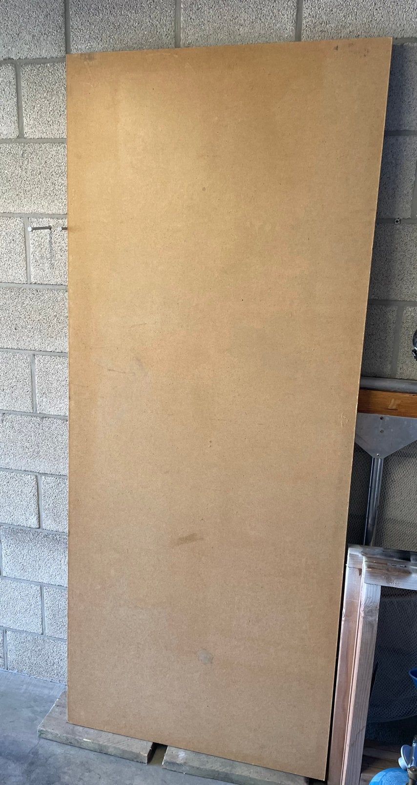 Werktafel met Verstelbare Houten Standaard (80x200), Doe-het-zelf en Bouw, Platen en Panelen, Zo goed als nieuw, Hout, Ophalen