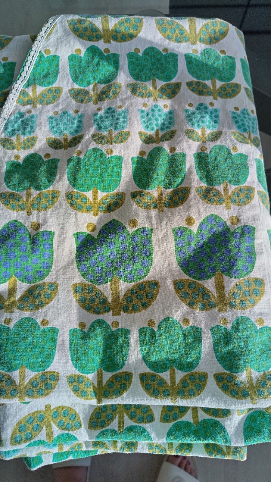 Nappe ovale, Nappe, Vert, Utilisé, Ovale