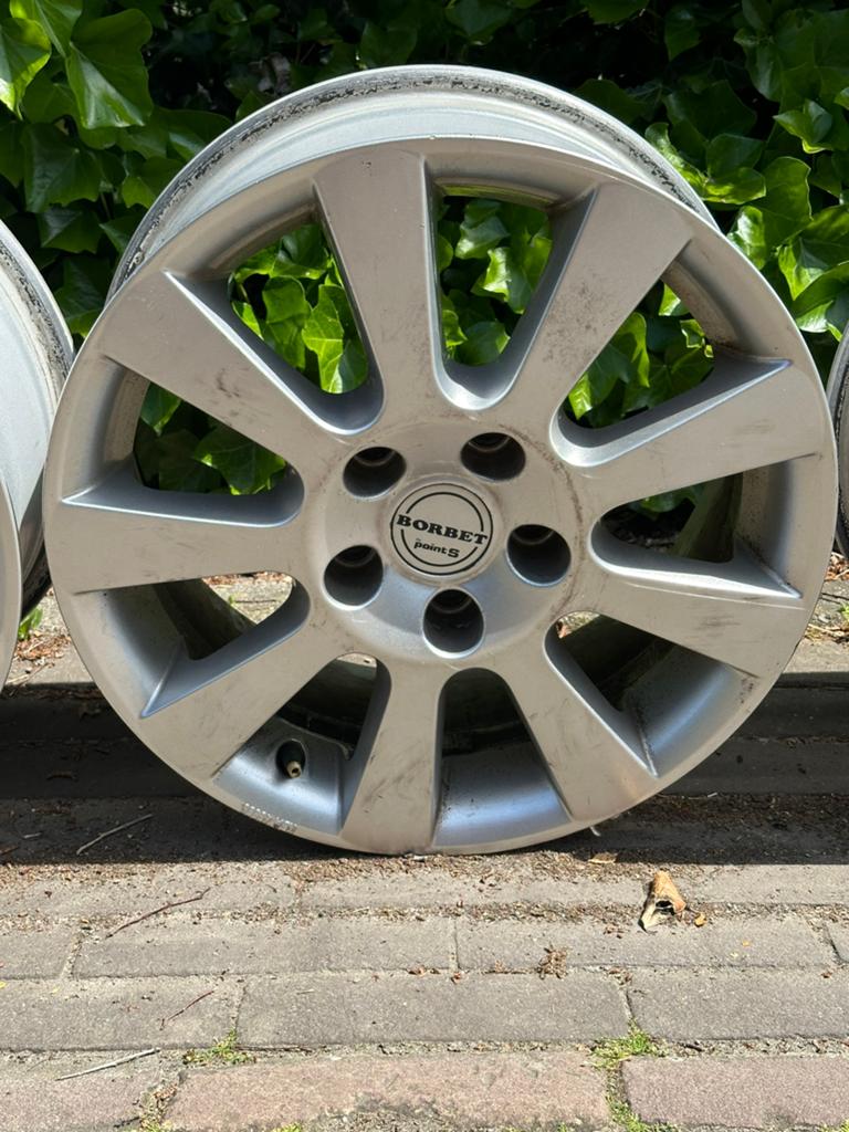 VW velgen Borbet 5x112-16 inch, Ophalen, 16 inch, Velg(en)