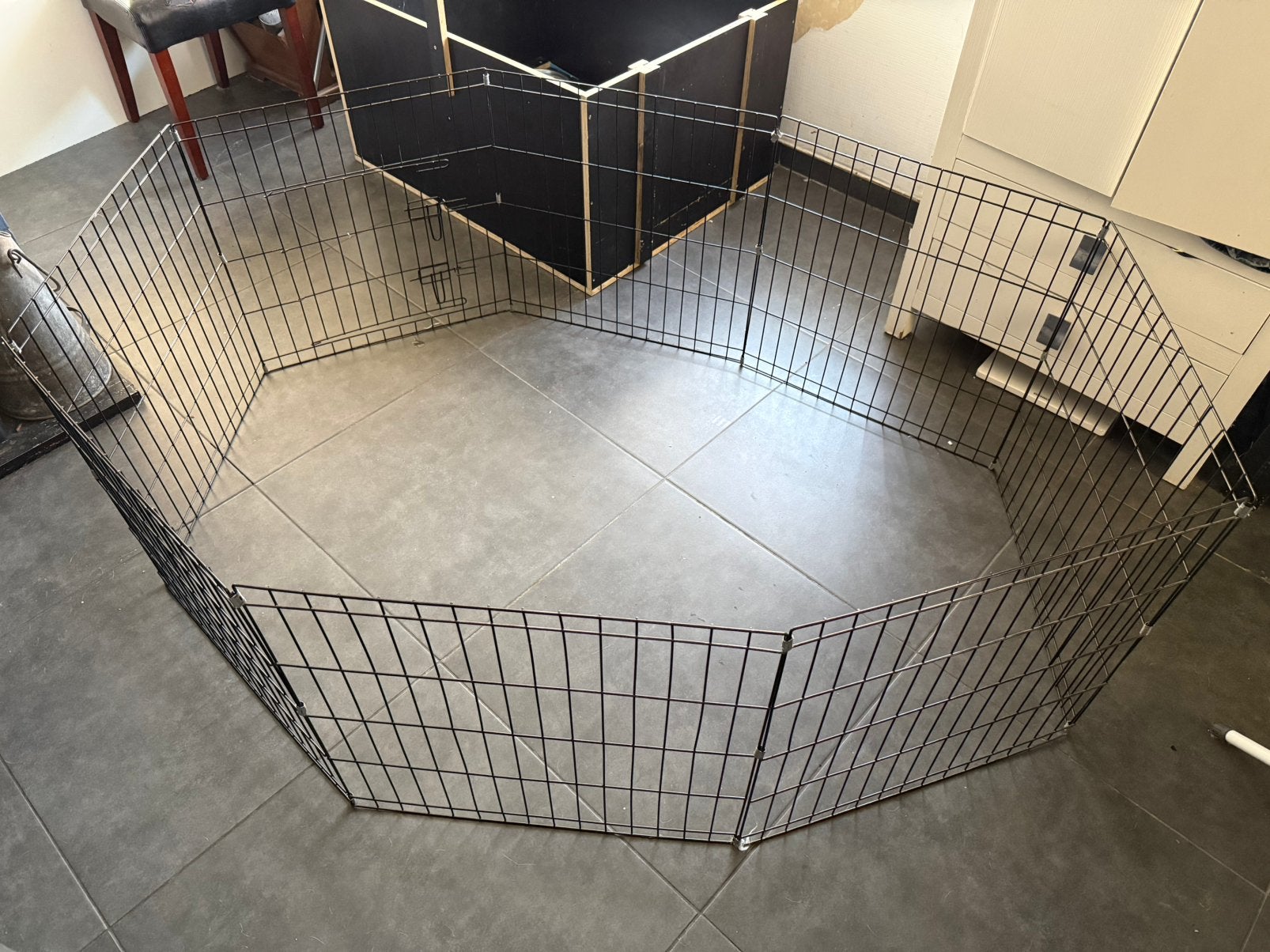 Hondenpark groot, diam 150 cm, 61cm hoog, Comme neuf, Enlèvement, Niche à chien, Moins de 65 cm