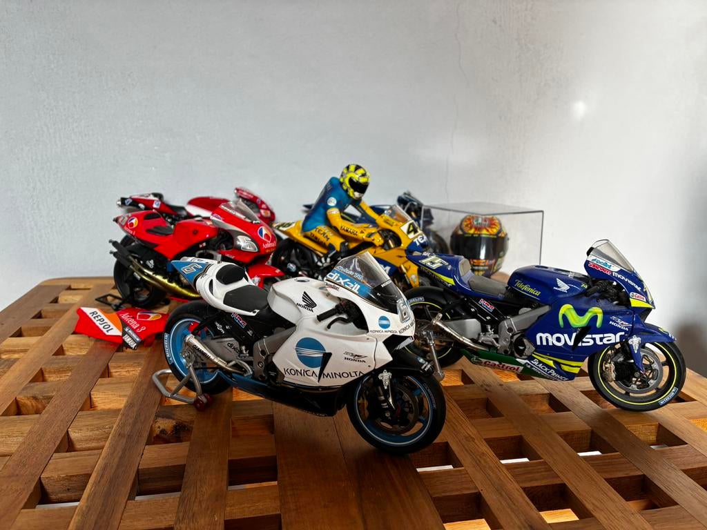 Miniatuur MOTO-GP-motorfietsen (inbg: 3 minichamps) 1:12, Ophalen, Zo goed als nieuw, 1:9 t/m 1:12, Overige typen