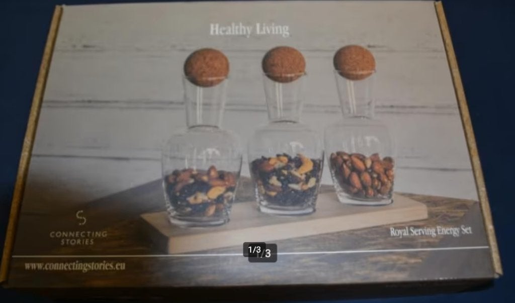 ROYEL SET VAZEN HEALTHY LIVING, Ophalen of Verzenden, Zo goed als nieuw, Glas