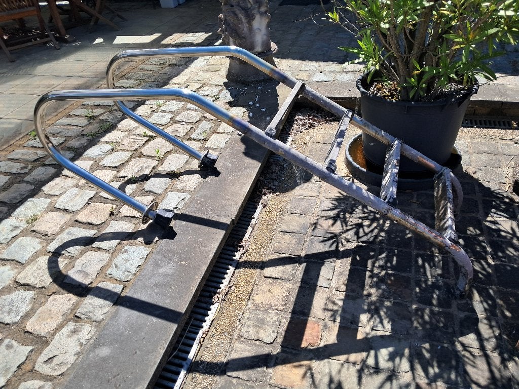 zwembad ladders, Tuin en Terras, Ophalen, Zo goed als nieuw, Ladder