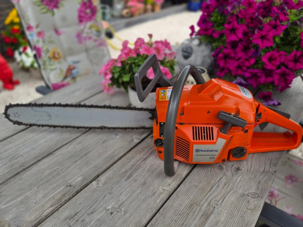 Kettingzaag 'Husqvarna 55', Tuin en Terras, Ophalen, Gebruikt, Overige typen, Husqvarna