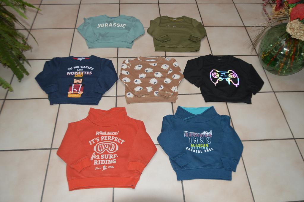 Sweats garçon T104 ou 3/4A Très bon état à 3€ pièce!, Garçon, Enlèvement ou Envoi, Pull ou Veste, Comme neuf