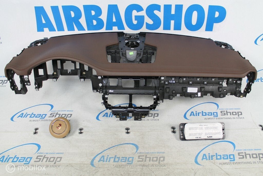 Airbag kit Tableau de bord cuir brun Porsch Cayenne, Enlèvement ou Envoi, Utilisé