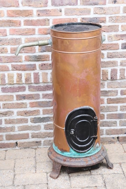 antieke koperen waterverwarmer, Antiek en Kunst, Ophalen