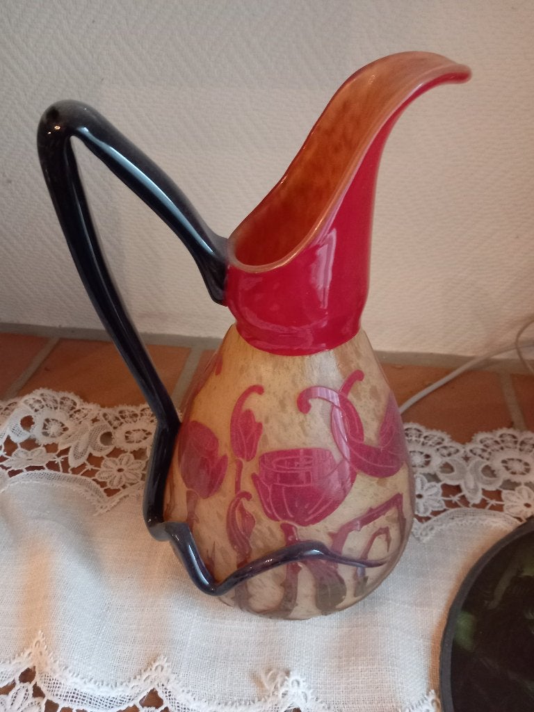 Art Déco glazen schenkkan "Le Verre Français", Ophalen