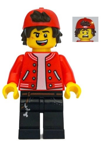 LEGO Hidden Side hs047 Jack Davids - Red Jacket with, Gebruikt, Overige thema's, Lego, Ophalen of Verzenden