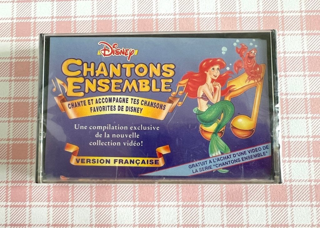 Cassette audio Chantons ensemble La petite Sirène - Disney, CD & DVD, Disney, Enlèvement ou Envoi, Aucun, Originale
