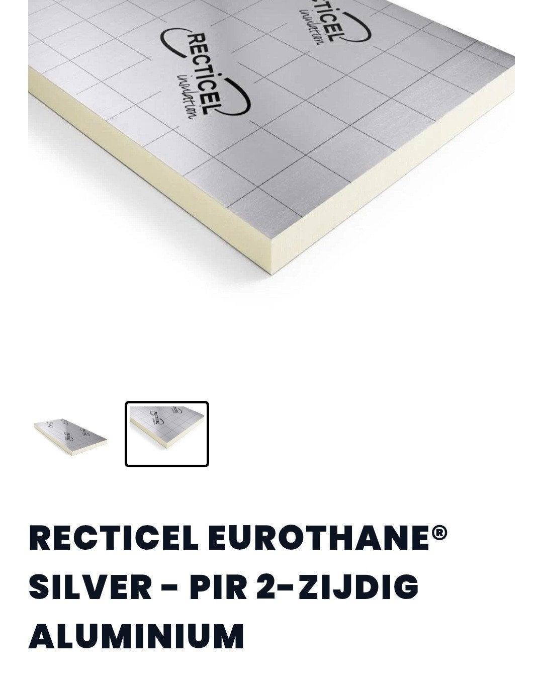Isolatieplaten Recticel PIR, Ophalen